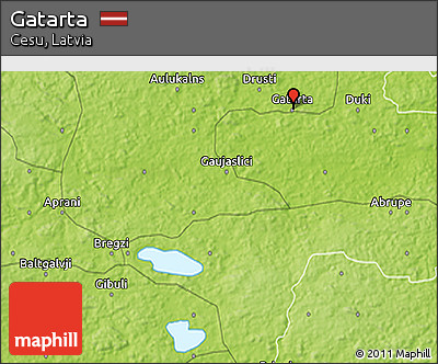 Physical 3D Map of Gatarta