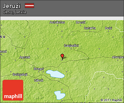 Physical 3D Map of Jeruži