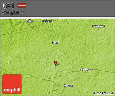 Physical 3D Map of Ķēči