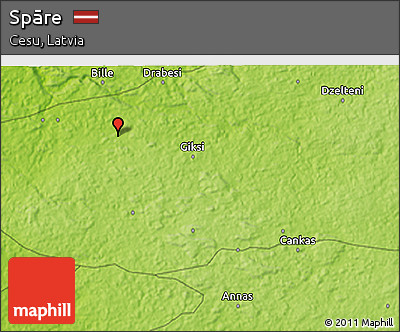 Physical 3D Map of Spāre