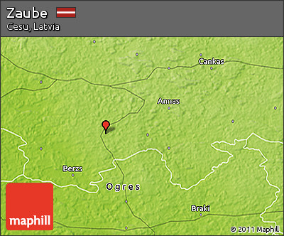 Physical 3D Map of Zaube