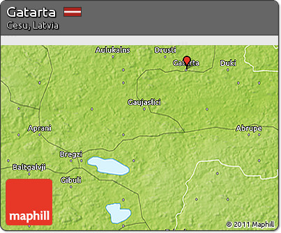 Physical 3D Map of Gatarta