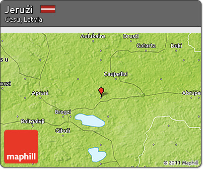 Physical 3D Map of Jeruži