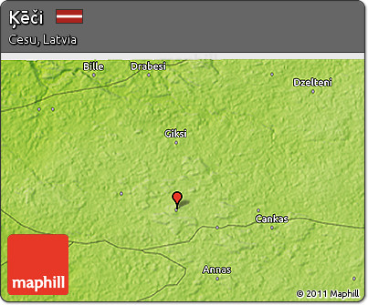 Physical 3D Map of Ķēči