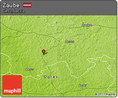 Physical 3D Map of Zaube