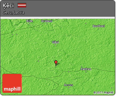 Political 3D Map of Ķēči