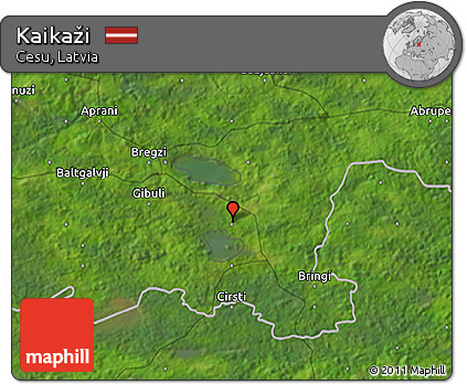 Satellite 3D Map of Kaikaži