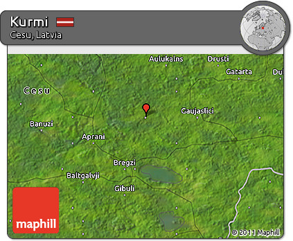 Satellite 3D Map of Kurmi