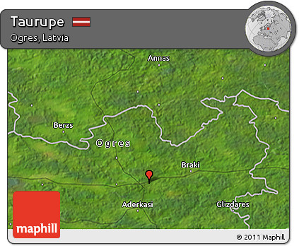 Satellite 3D Map of Taurupe