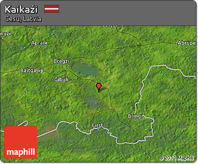 Satellite 3D Map of Kaikaži