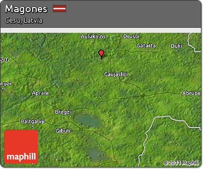 Satellite 3D Map of Magones