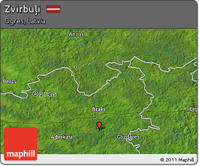 Satellite 3D Map of Zvirbuļi