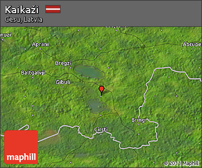 Satellite 3D Map of Kaikaži