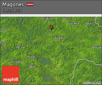 Satellite 3D Map of Magones