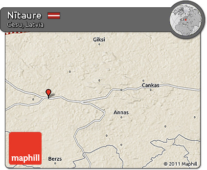 Shaded Relief 3D Map of Nītaure
