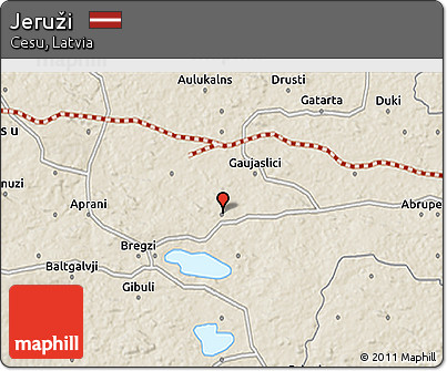 Shaded Relief 3D Map of Jeruži