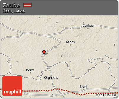 Shaded Relief 3D Map of Zaube