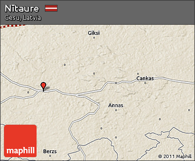Shaded Relief 3D Map of Nītaure