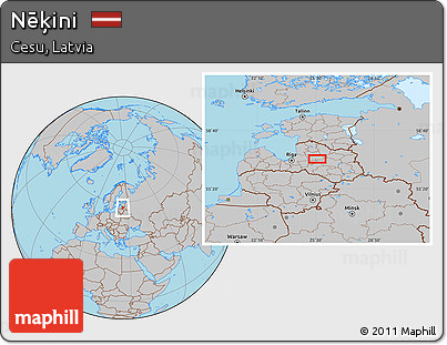 Gray Location Map of Nēķini