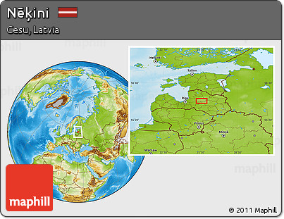 Physical Location Map of Nēķini