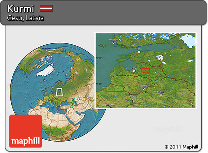 Satellite Location Map of Kurmi