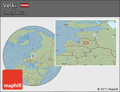 Savanna Style Location Map of Veļķi, hill shading