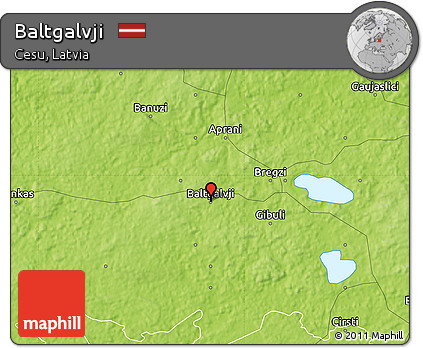 Physical Map of Baltgalvji