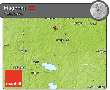 Physical Map of Magones