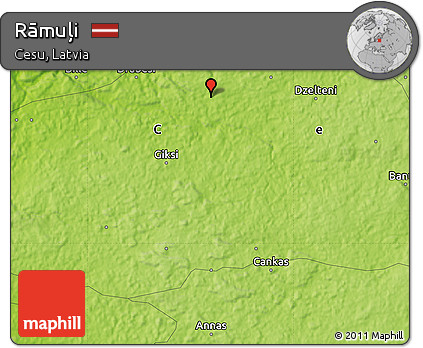 Physical Map of Rāmuļi