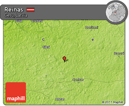 Physical Map of Reinas