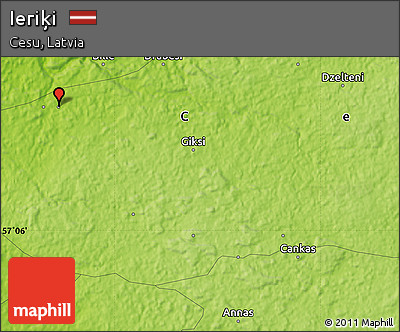 Physical Map of Ieriķi