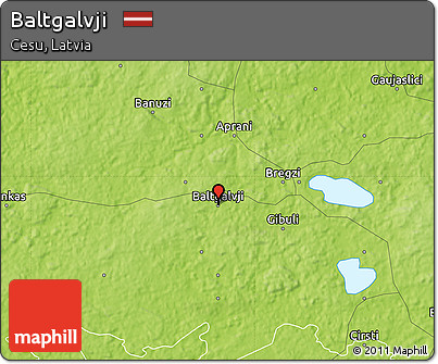 Physical Map of Baltgalvji
