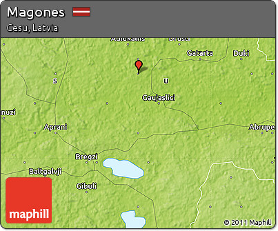 Physical Map of Magones