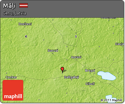Physical Map of Māļi
