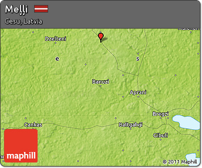 Physical Map of Meļļi