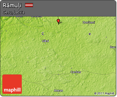 Physical Map of Rāmuļi