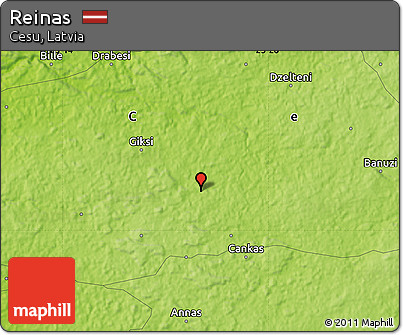 Physical Map of Reinas