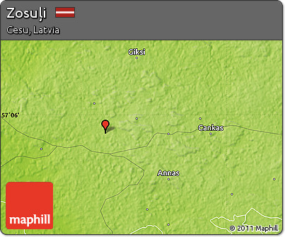 Physical Map of Zosuļi