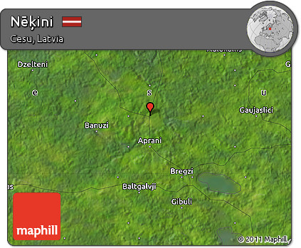 Satellite Map of Nēķini
