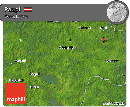 Satellite Map of Paupi