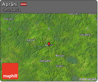 Satellite Map of Aprāni