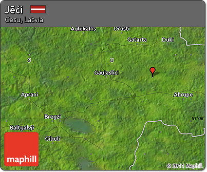 Satellite Map of Jēči