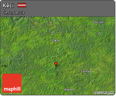 Satellite Map of Ķēči