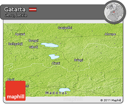 Physical Panoramic Map of Gatarta