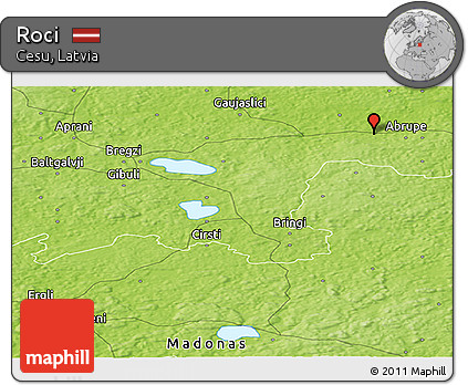 Physical Panoramic Map of Roci
