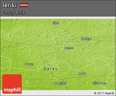 Physical Panoramic Map of Ieriķi