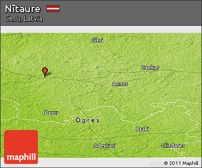 Physical Panoramic Map of Nītaure