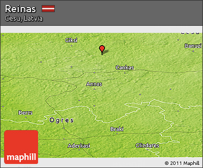 Physical Panoramic Map of Reinas