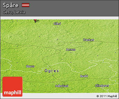 Physical Panoramic Map of Spāre