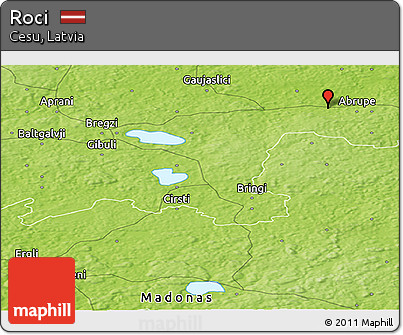 Physical Panoramic Map of Roci